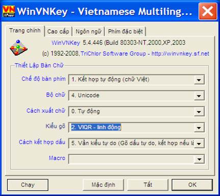 Gõ tiếng Nhật với phần mềm gõ tiếng Việt đa ngôn ngữ WinVNKey