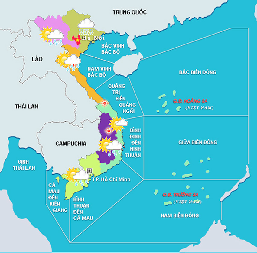 Mẫu bản đồ lãnh thổ chủ quyền biển đảo Việt Nam