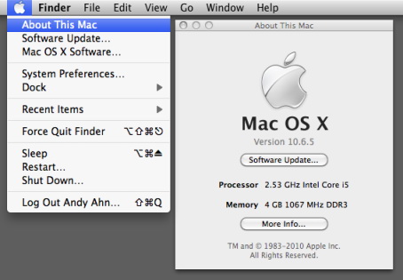 Kiểm tra cấu hình máy Mac