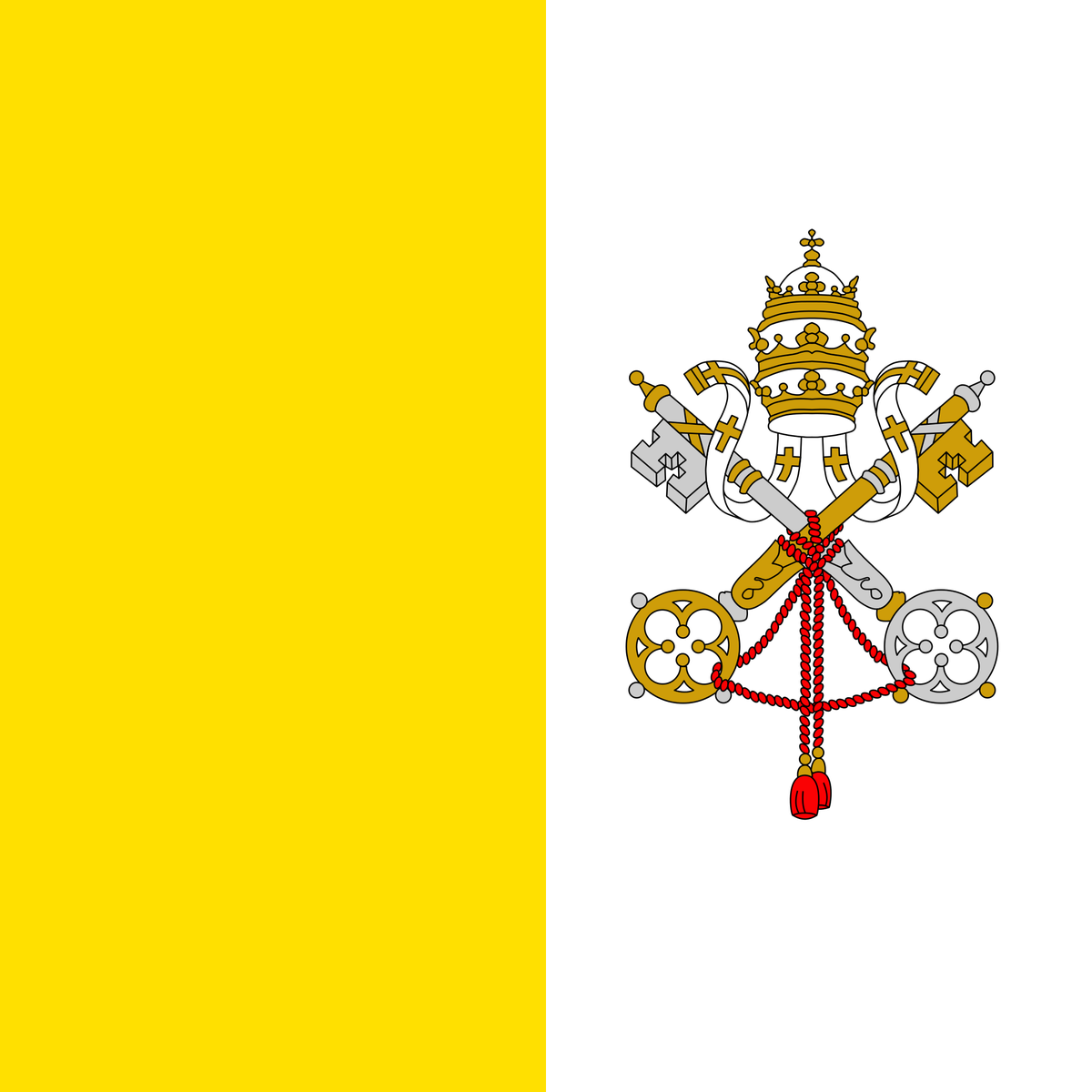 Hình ảnh cờ quốc kỳ Vaticana