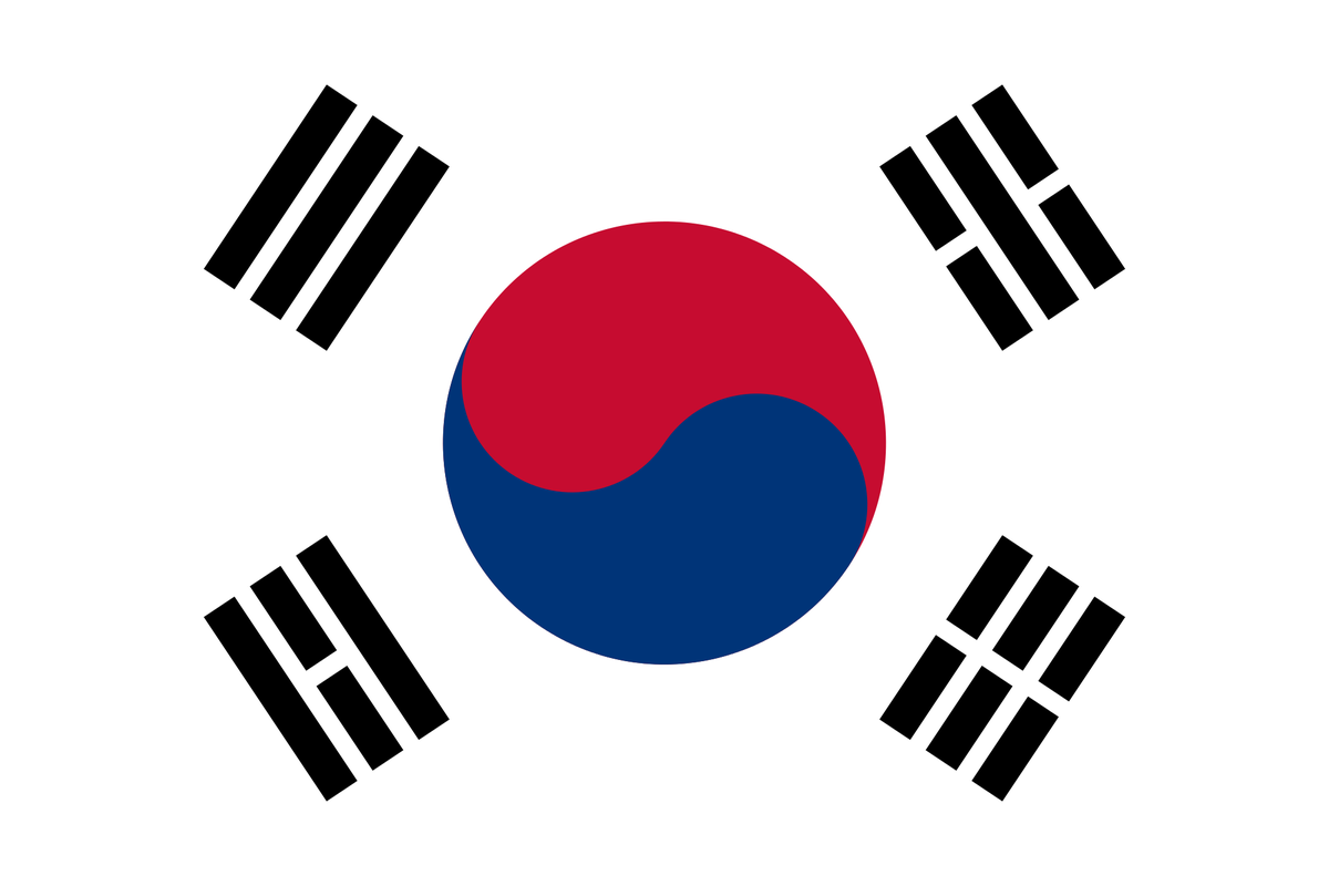 Hình ảnh cờ quốc kỳ Hàn Quốc