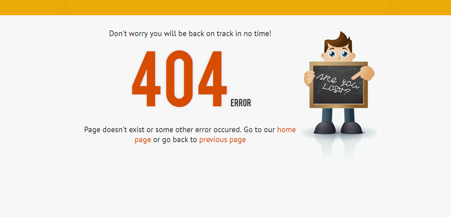 Tạo trang báo lỗi 404 cho web mang phong cách của bạn