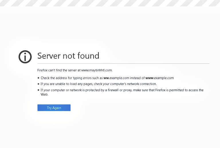 Lỗi Firefox, Google Chrome không mạng internet