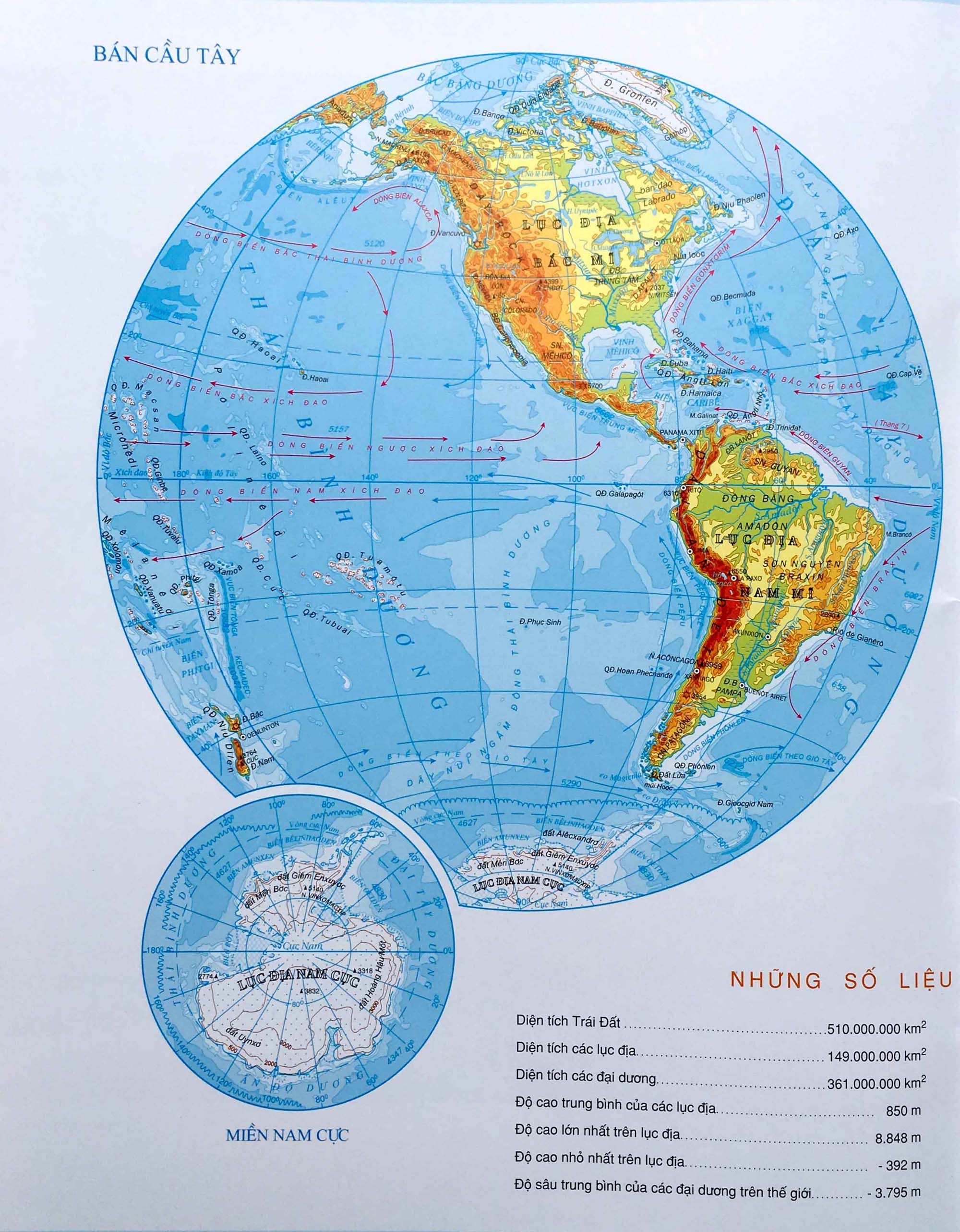 Bản đồ thế gới và các châu lục khổ lớn full hd mới nhất