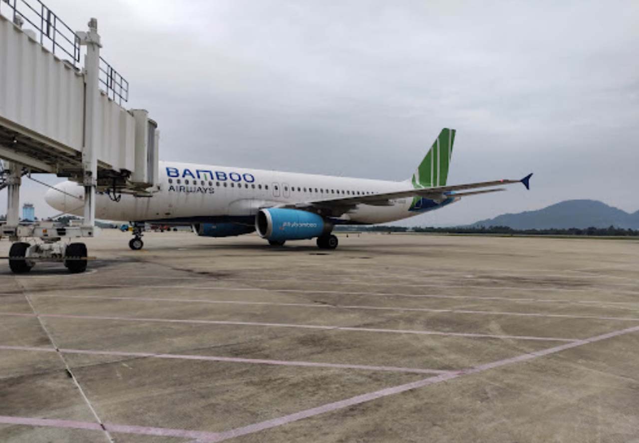 Máy bay hãng hàng không Bamboo tại sân bay Đà Nẵng